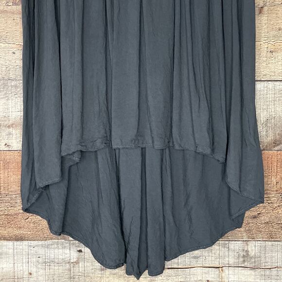 Silence + Noise High Low Long Sleeve Dress Solid Gray Size Small - Picture 3 of 8
